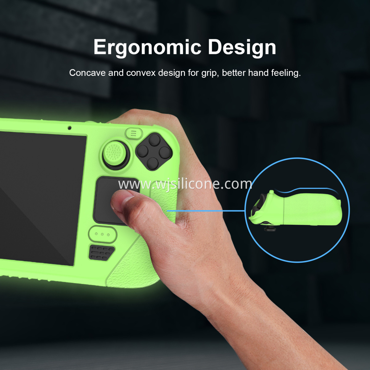 Game handle silicone sleeve